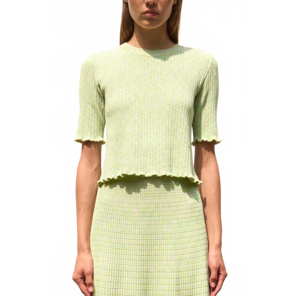 NEW MOLLI curacao top in ribbed knit iridescent